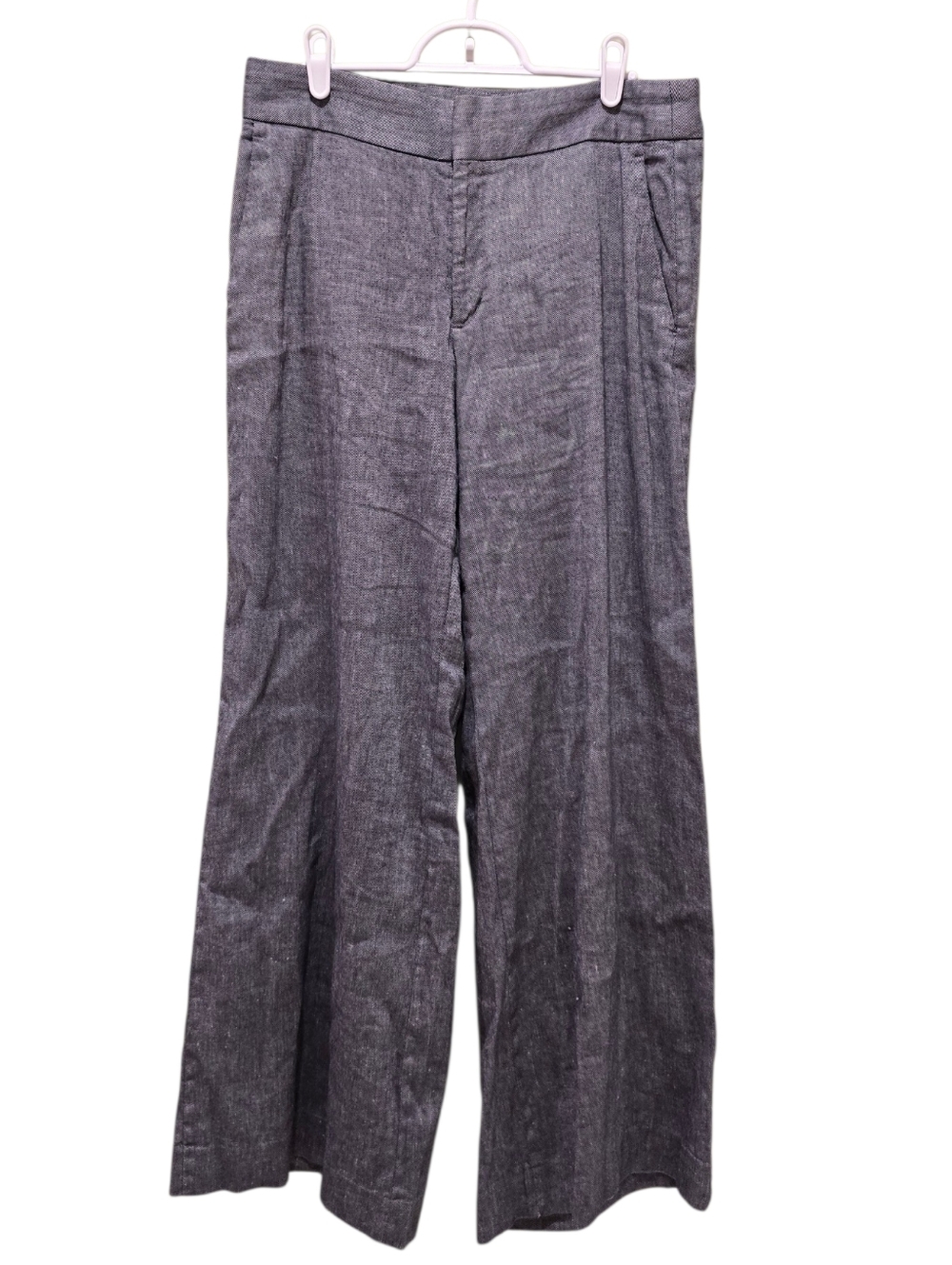 Banana Republic Charcoal Wide-Leg Trousers